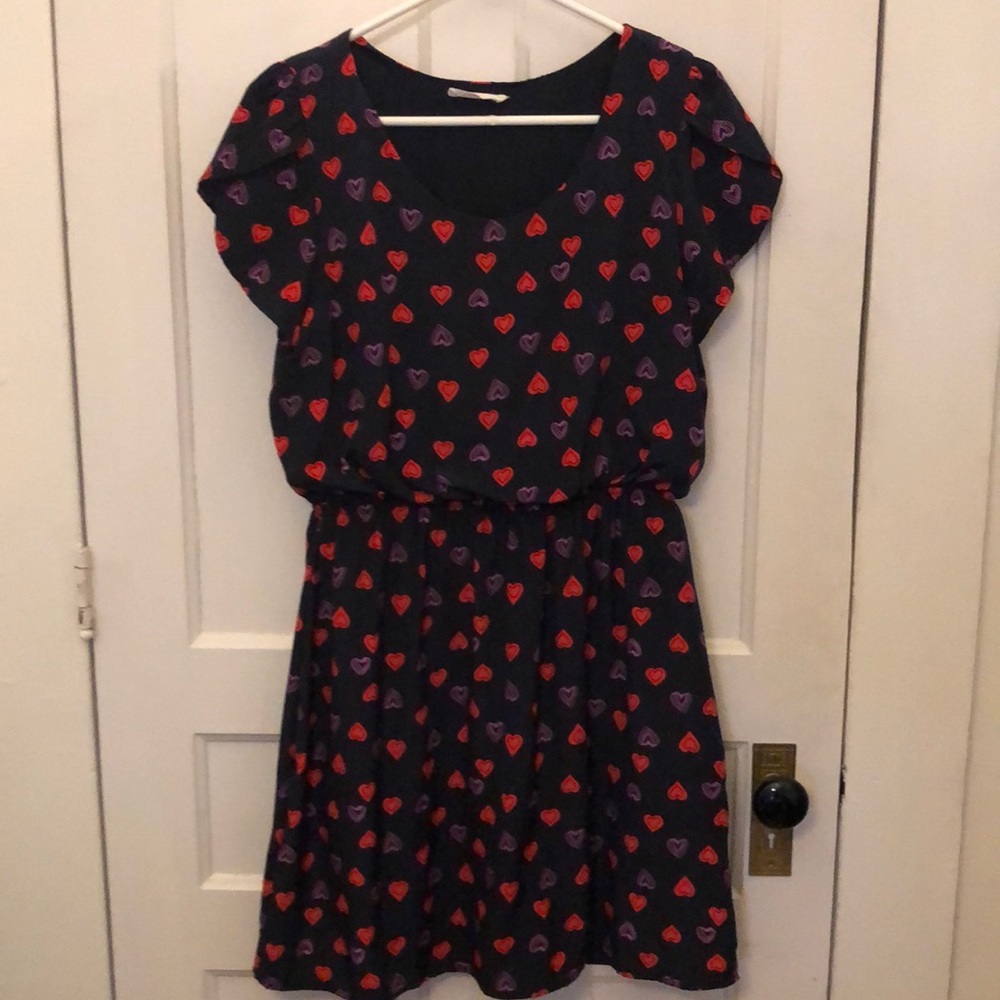 Modcloth Omigosh A-line in Hearts